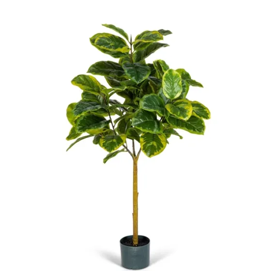 Real Touch Variegated Ficus Altissima Tree, 4 Ft.-Kirkland's Home Best