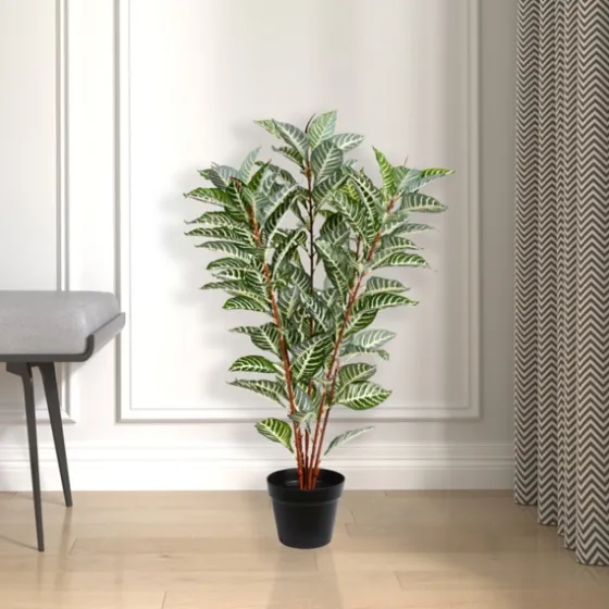 Real Touch Zebra Plant In Nursery Planter-Kirkland's Home Cheap