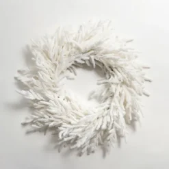 Real-Touch Flocked Norfolk Pine Wreath-Kirkland's Home Flash Sale