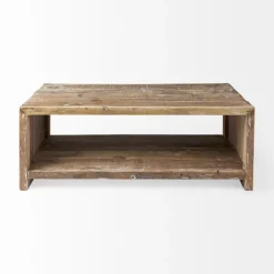 Reclaimed Natural Wood Distressed Coffee Table-Kirkland's Home Flash Sale
