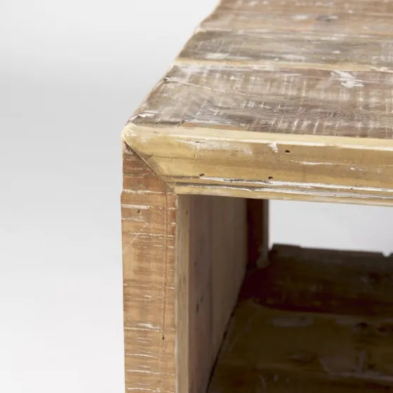Reclaimed Natural Wood Distressed Coffee Table-Kirkland's Home Flash Sale