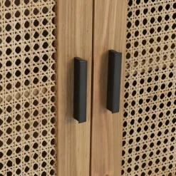 Reclaimed Pine And Woven Cane Cabinet-Kirkland's Home Shop