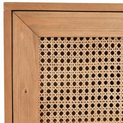 Reclaimed Pine And Woven Cane Cabinet-Kirkland's Home Shop