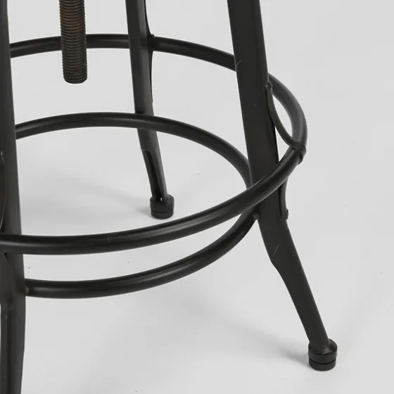 Reclaimed Pine Wood Adjustable Counter Stool-Kirkland's Home Outlet