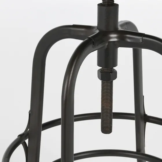Reclaimed Pine Wood Adjustable Counter Stool-Kirkland's Home Outlet