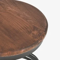 Reclaimed Pine Wood Adjustable Counter Stool-Kirkland's Home Outlet