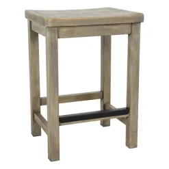 Reclaimed Pine Wood Counter Stool-Kirkland's Home Sale