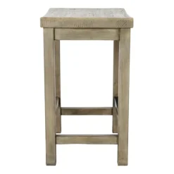 Reclaimed Pine Wood Counter Stool-Kirkland's Home Sale