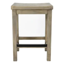 Reclaimed Pine Wood Counter Stool-Kirkland's Home Sale