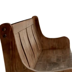 Reclaimed Pine Wood High Back Pew Dining Bench-Kirkland's Home Cheap