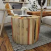 Reclaimed Wood Round Accent Table-Kirkland's Home Cheap