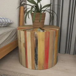 Reclaimed Wood Round Accent Table-Kirkland's Home Cheap