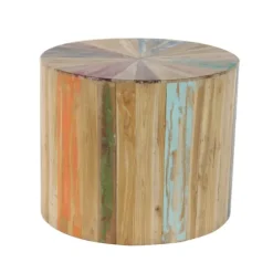 Reclaimed Wood Round Accent Table-Kirkland's Home Cheap