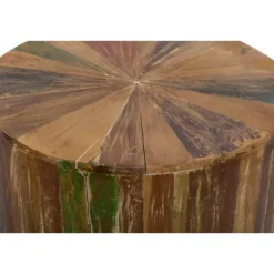 Reclaimed Wood Round Accent Table-Kirkland's Home Cheap