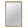 Rectangle Light Brown Wood Wall Mirror-Kirkland's Home Clearance