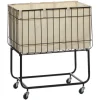Rectangular Black Rolling Storage Cart-Kirkland's Home Flash Sale