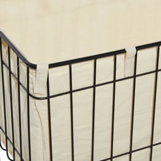 Rectangular Black Rolling Storage Cart-Kirkland's Home Flash Sale