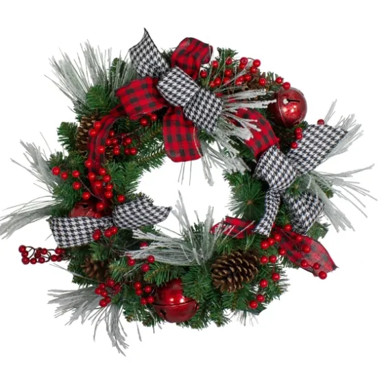 Red And Black Bow Wreath-Kirkland's Home Cheap