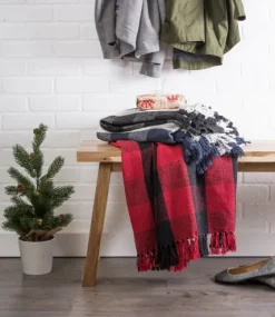 Red And Black Buffalo Check Throw-Kirkland's Home Best Sale