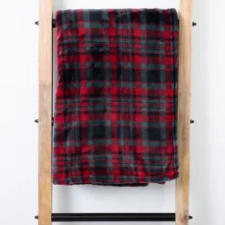 Red And Green Plaid St. Nick Throw-Kirkland's Home Hot