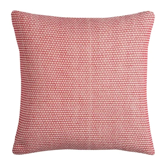 Red And Ivory Geometric Pillow, 22 In.-Kirkland's Home Sale