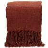 Red And Orange Ombre Fringed Throw-Kirkland's Home Clearance