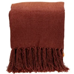 Red And Orange Ombre Fringed Throw-Kirkland's Home Clearance