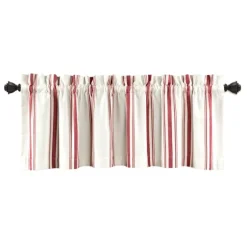 Red And White Farmhouse Stripe Valance-Kirkland's Home Hot