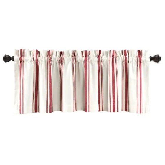 Red And White Farmhouse Stripe Valance-Kirkland's Home Hot