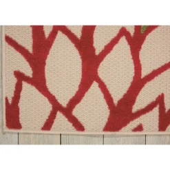 Red Bright Floral Burst Outdoor Area Rug, 5X7-Kirkland's Home Fashion