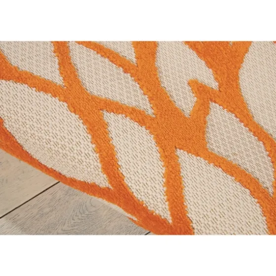 Red Bright Floral Burst Outdoor Area Rug, 5X7-Kirkland's Home Fashion