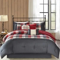 Red Buffalo Check King 7-Pc. Comforter Set-Kirkland's Home Clearance
