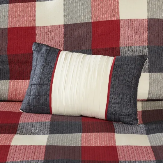 Red Buffalo Check 6-Pc. Full/Queen Duvet Cover Set-Kirkland's Home Clearance