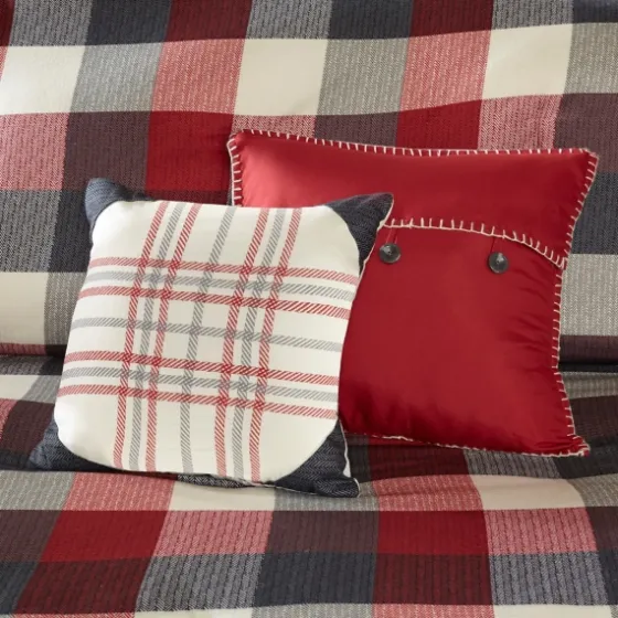 Red Buffalo Check 6-Pc. Full/Queen Duvet Cover Set-Kirkland's Home Clearance