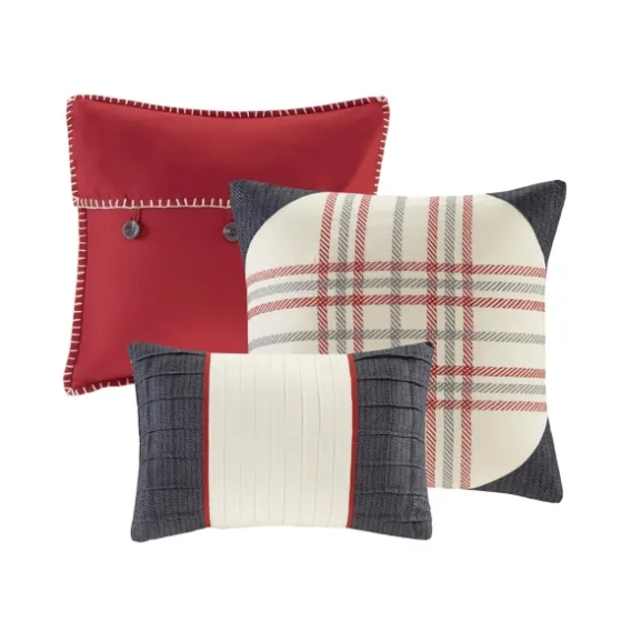 Red Buffalo Check 6-Pc. Full/Queen Duvet Cover Set-Kirkland's Home Clearance
