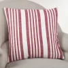 Red Coastal Stripe Pillow-Kirkland's Home Online