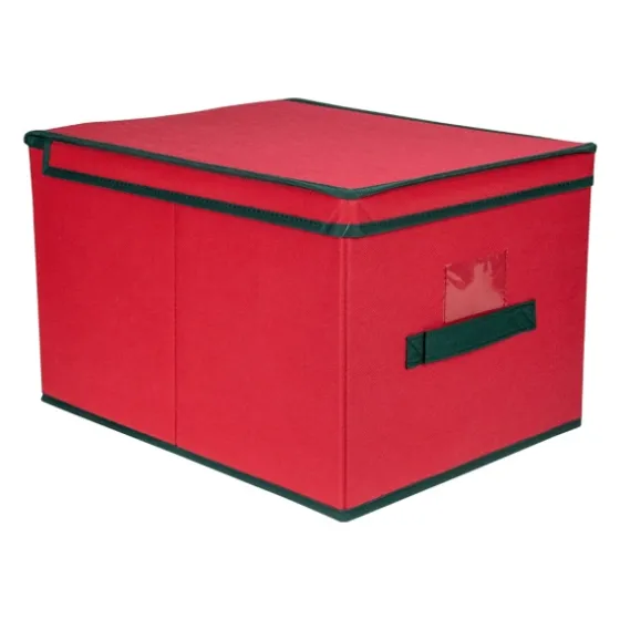 Red Collapsible Christmas Storage Box-Kirkland's Home Best Sale