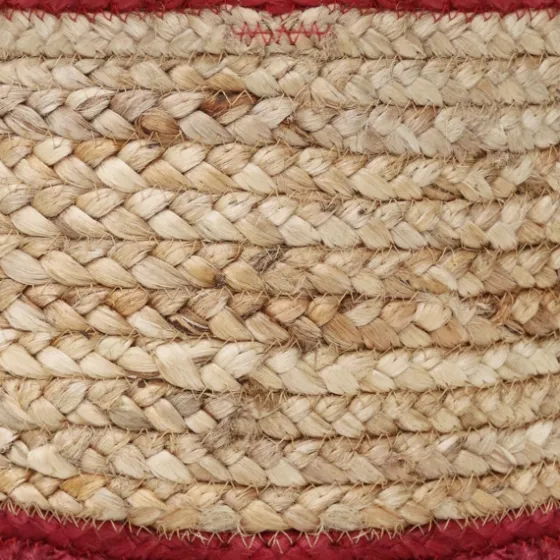 Red Double Stripe Jute Basket With Handles, 17 In.-Kirkland's Home Cheap