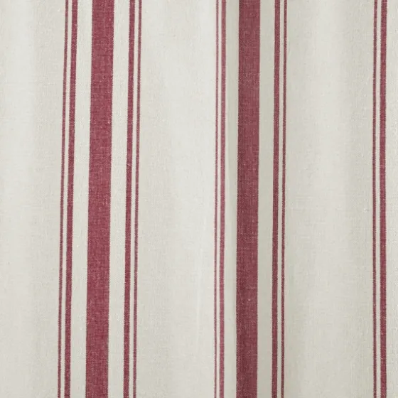 Red Farmhouse Stripe Curtain Panels, Set Of 2-Kirkland's Home Hot