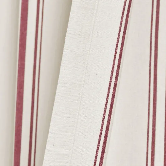 Red Farmhouse Stripe Curtain Panels, Set Of 2-Kirkland's Home Hot