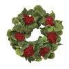 Red Geranium Twig Wreath-Kirkland's Home Discount