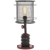 Red Iron Cage Shade Edison Table Lamp-Kirkland's Home Store