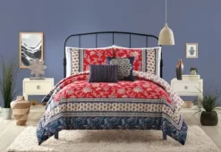 Red Navy Marbella King 5-Pc. Comforter Set-Kirkland's Home New