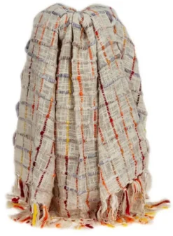 Red Primitive Squares Handloomed Throw Blanket-Kirkland's Home Best