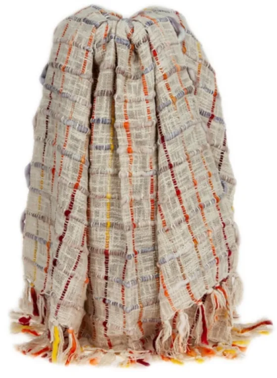 Red Primitive Squares Handloomed Throw Blanket-Kirkland's Home Best