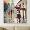 Red Umbrella Couple Giclee Canvas Art Print-Kirkland's Home New