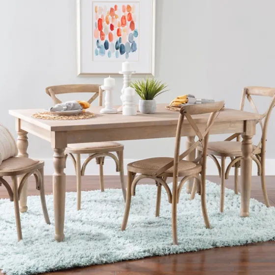 Reese Turned Leg Dining Table-Kirkland's Home Flash Sale