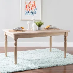Reese Turned Leg Dining Table-Kirkland's Home Flash Sale