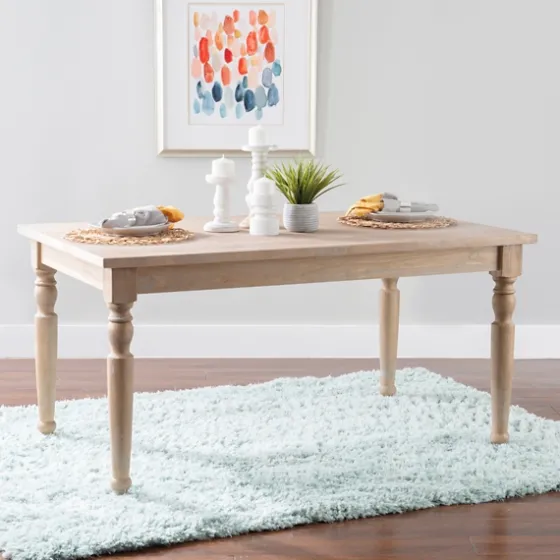 Reese Turned Leg Dining Table-Kirkland's Home Flash Sale