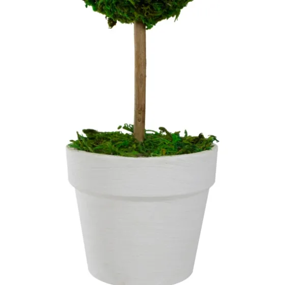Reindeer Moss Ball Topiary In White Pot-Kirkland's Home Sale